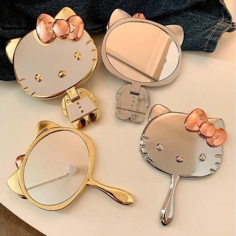 Beauty Makeup Edit - Hello Kitty Handheld Makeup Mirror Foldable