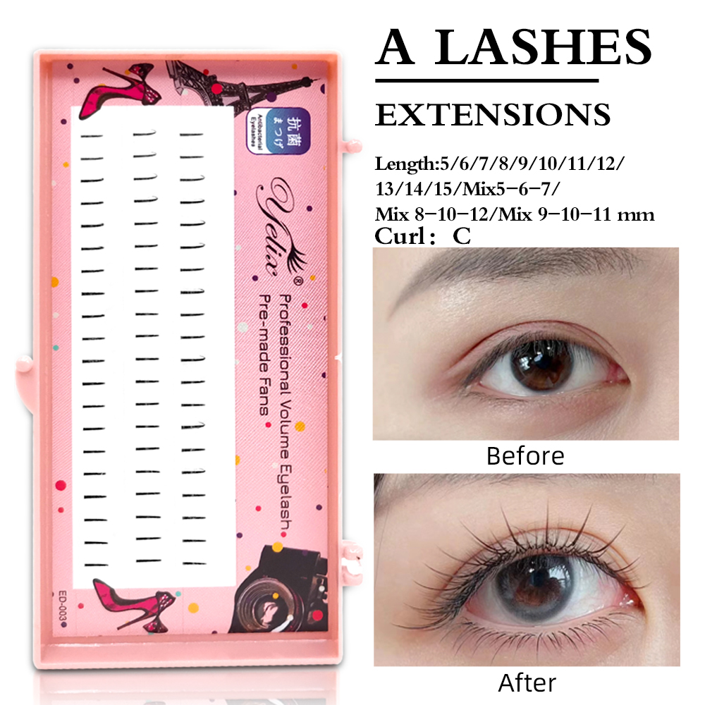 Eyelash Extension - Yelix Natural Soft Individual Lashes Comic