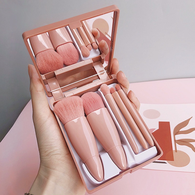 Huda Beauty Makeup Brush Set - 1/2set Portable Makeup Brush Set with
