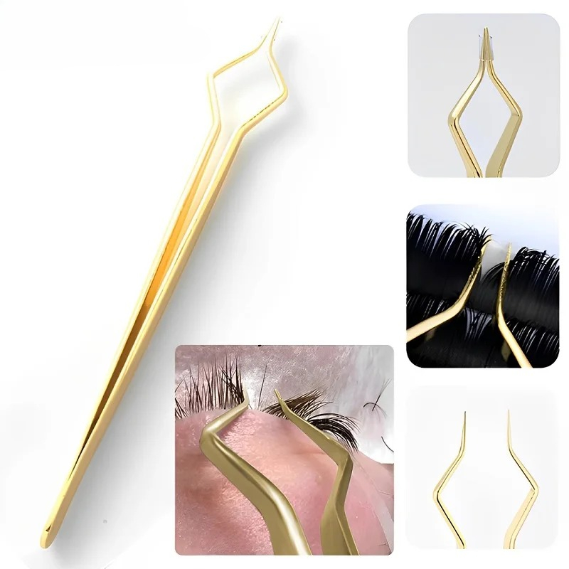 Beauty Makeup Tips - New Lash Extension Tweezers Anti slip
