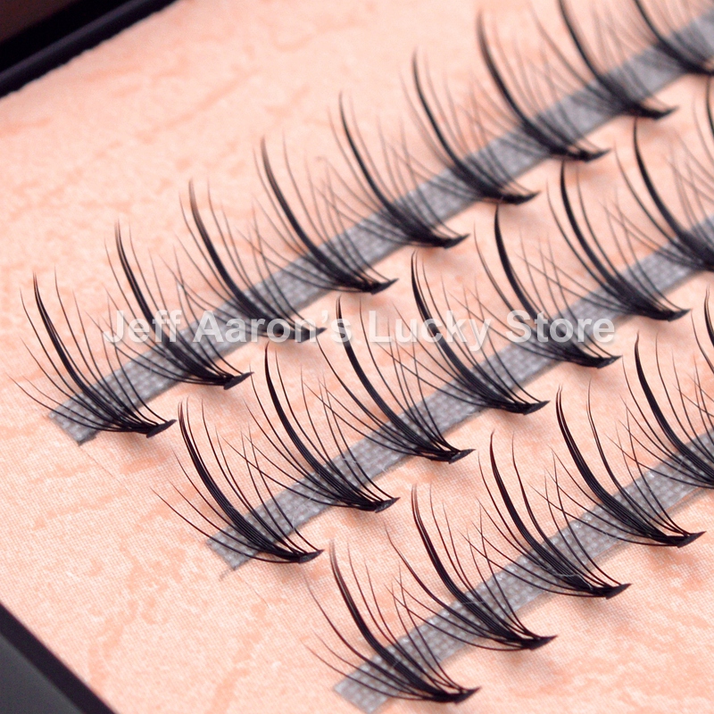 Beauty Makeup App - 1 Box Tapered Individual False Eyelashes