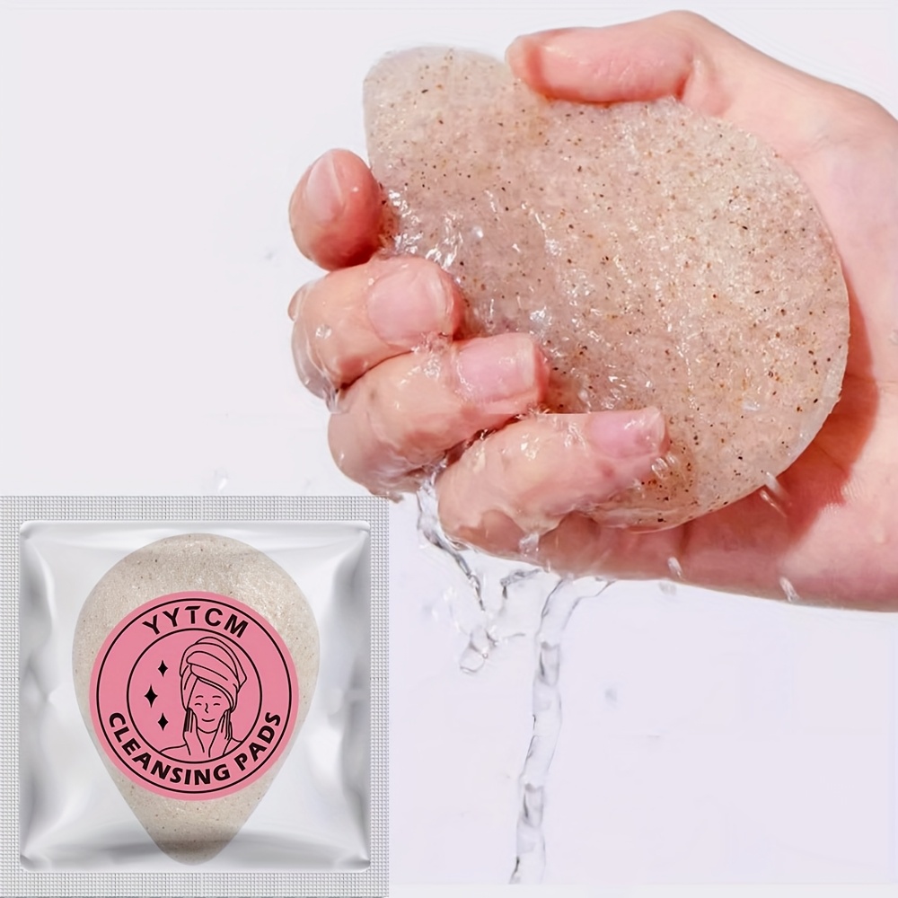 Kiss Beauty Makeup Remover - Walnut Seed Konjac Face Sponge, Natural