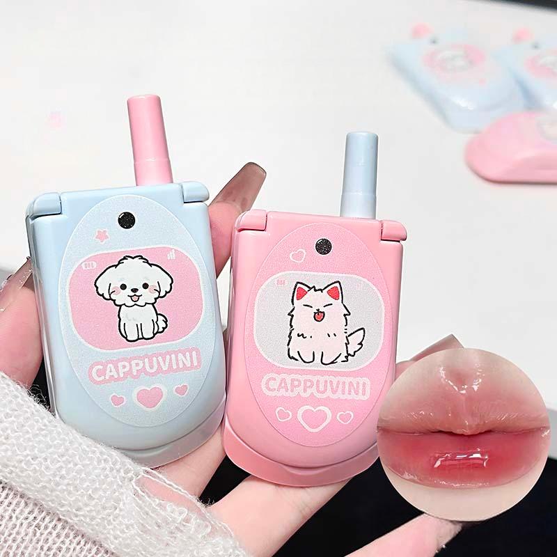 Lip Gloss Plumping - Dual-Color Moisturizing Solid LipGloss Flip Phone