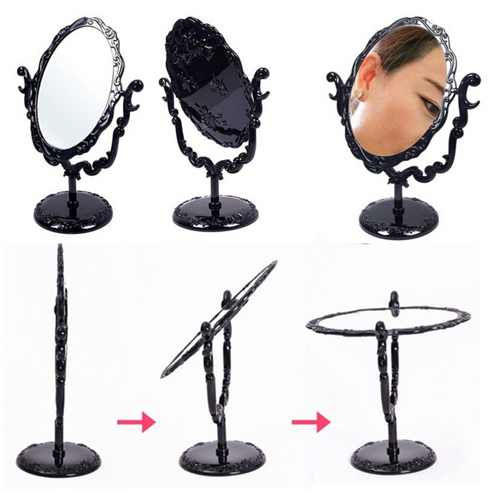 Beauty Flower Makeup - 【1PC Makeup Mirror Girl Desktop Rotatable