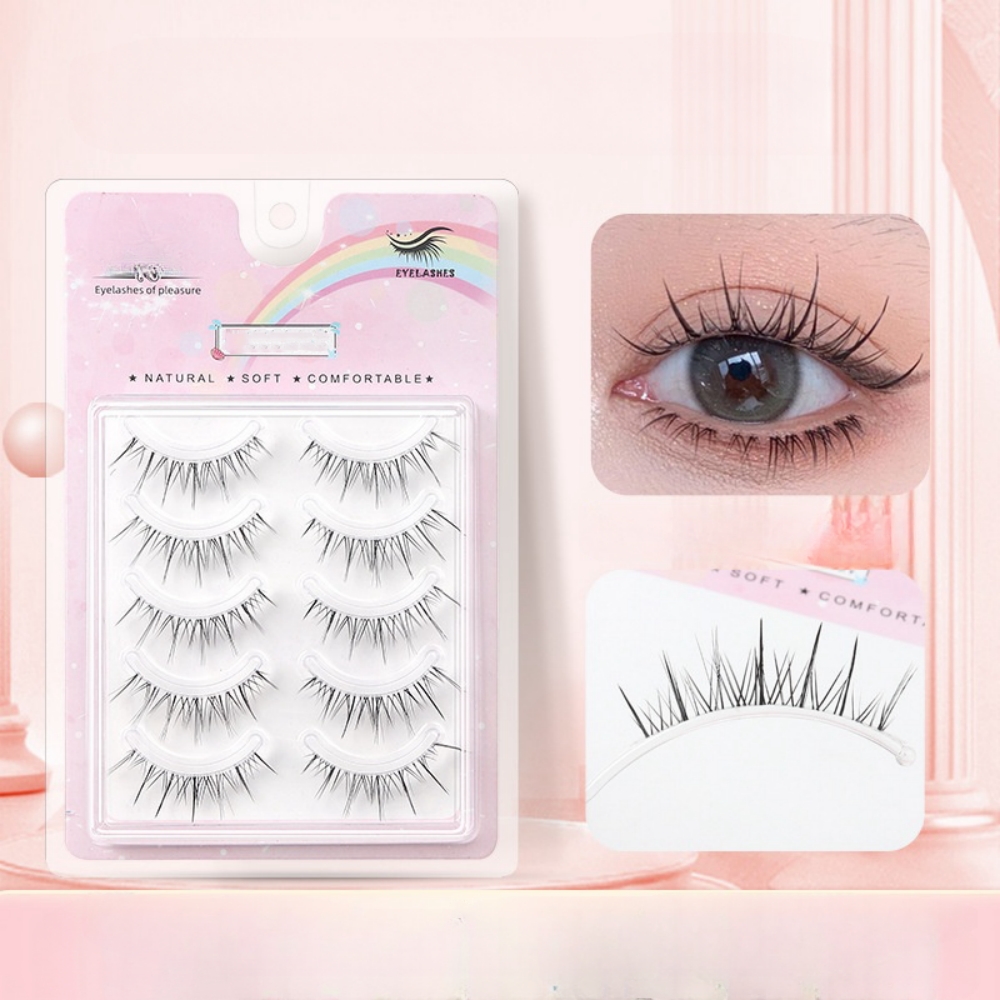 5 Pairs Transparent Stem Wavy  - Beauty Makeup Look recension och pris