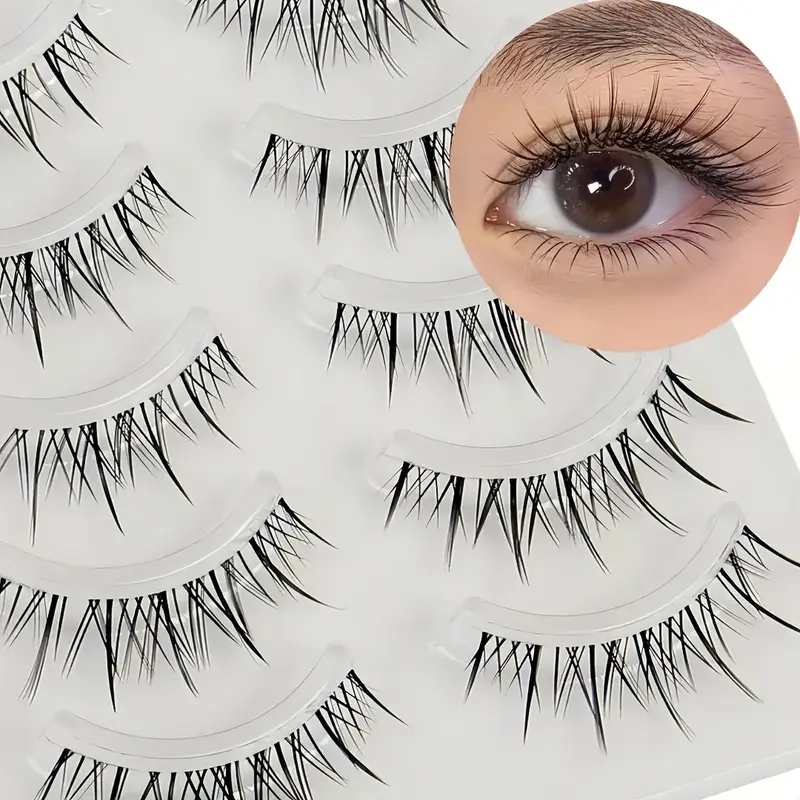 5 Pairs Transparent Stem Wavy  - Beauty Makeup Look recension och pris