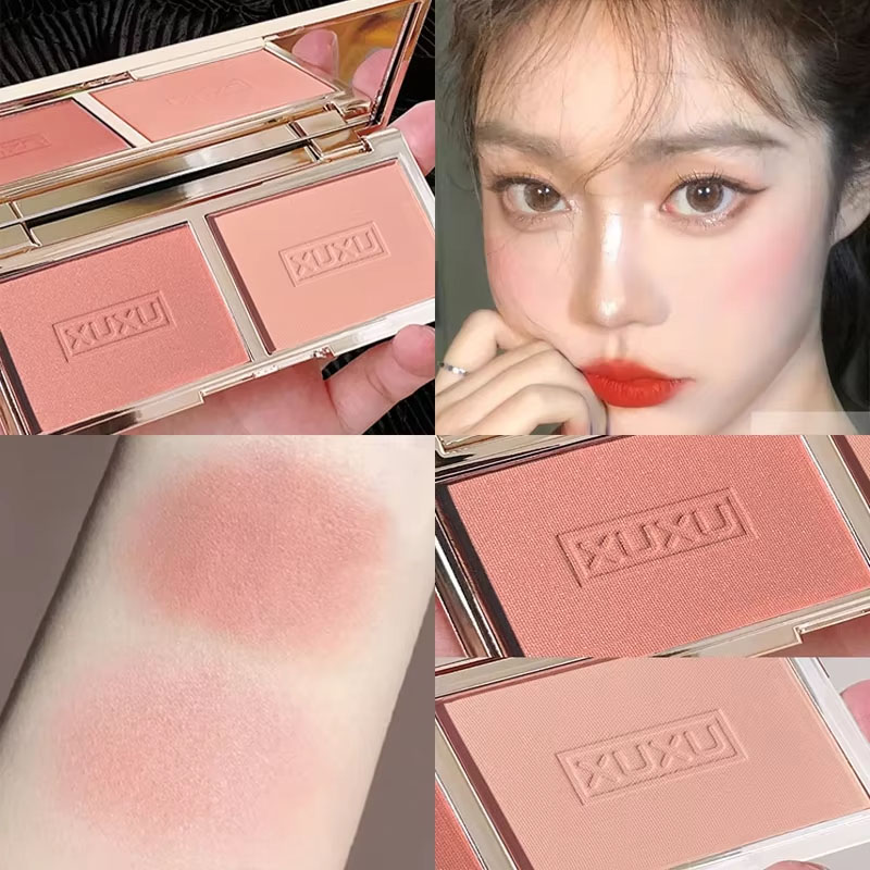 2-color Peach Blush Palette Na - Beauty Flower Makeup recension och pris