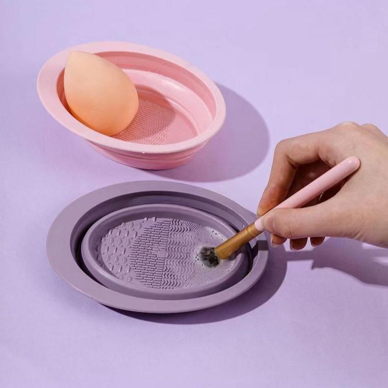 Folding Powder Puff Cleaning B - Beauty Makeup Eyeshadow recension och pris