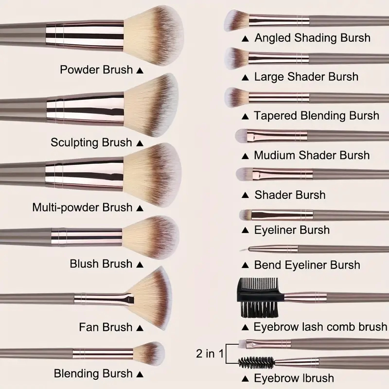 10-20PCS Makeup Brush Set Foun - Huda Beauty Makeup Brush Set recension och pris