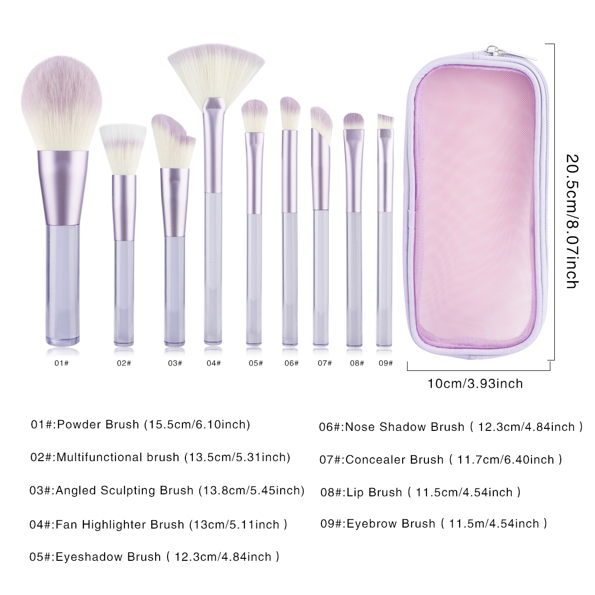 9pcs Makeup Brushes Set Super  - Huda Beauty Makeup Brush Set recension och pris