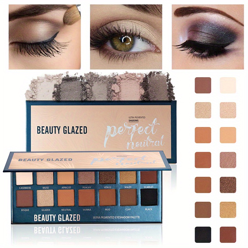 BEAUTY GLAZED 14 Colors Eyesha - Beauty Huda Makeup recension och pris