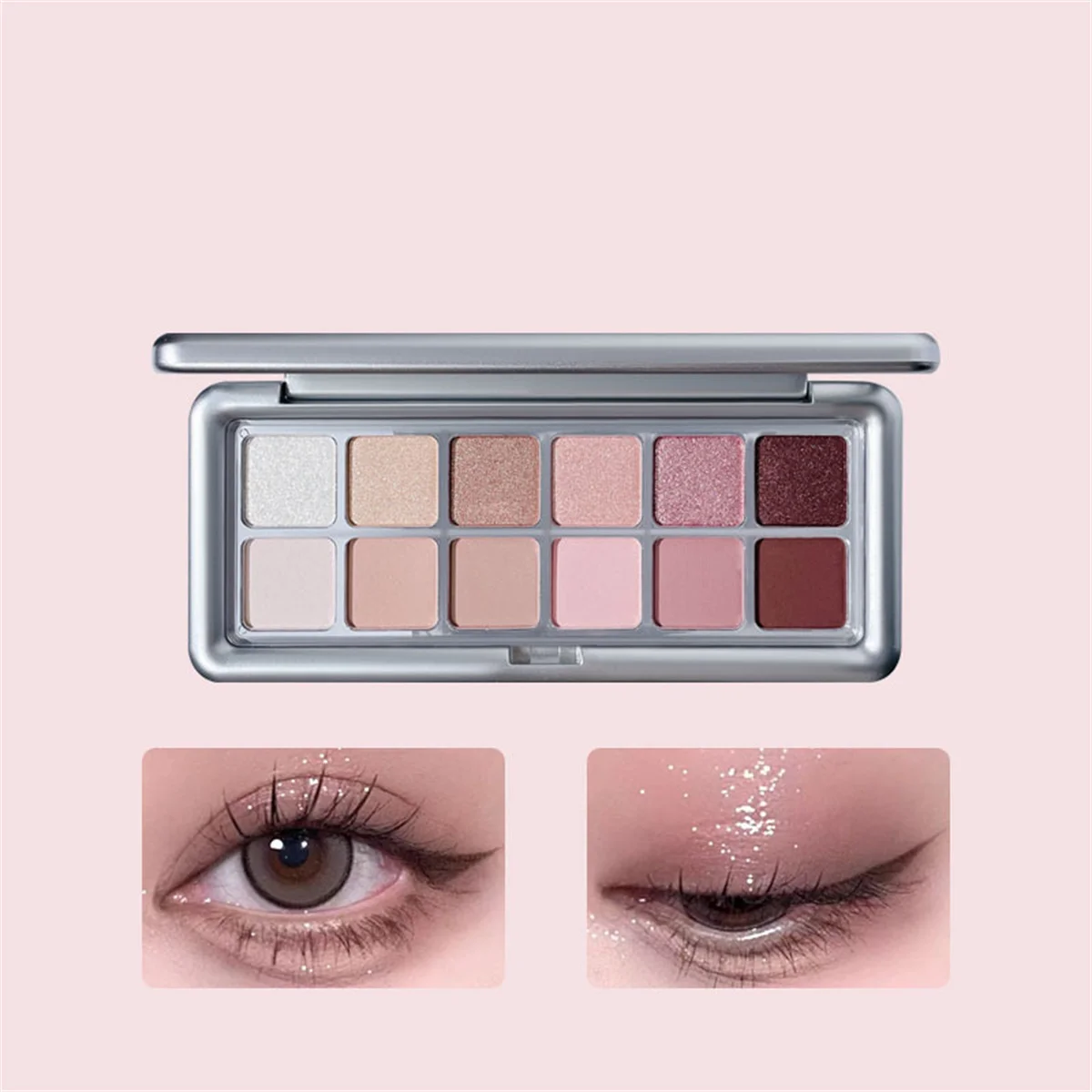 12 Color Eye Shadow Plate Matt - Beauty Huda Makeup recension och pris