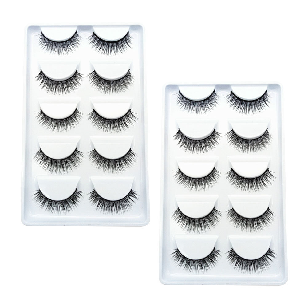 10Pairs Natural False Eyelashe - Beauty Makeup Look recension och pris