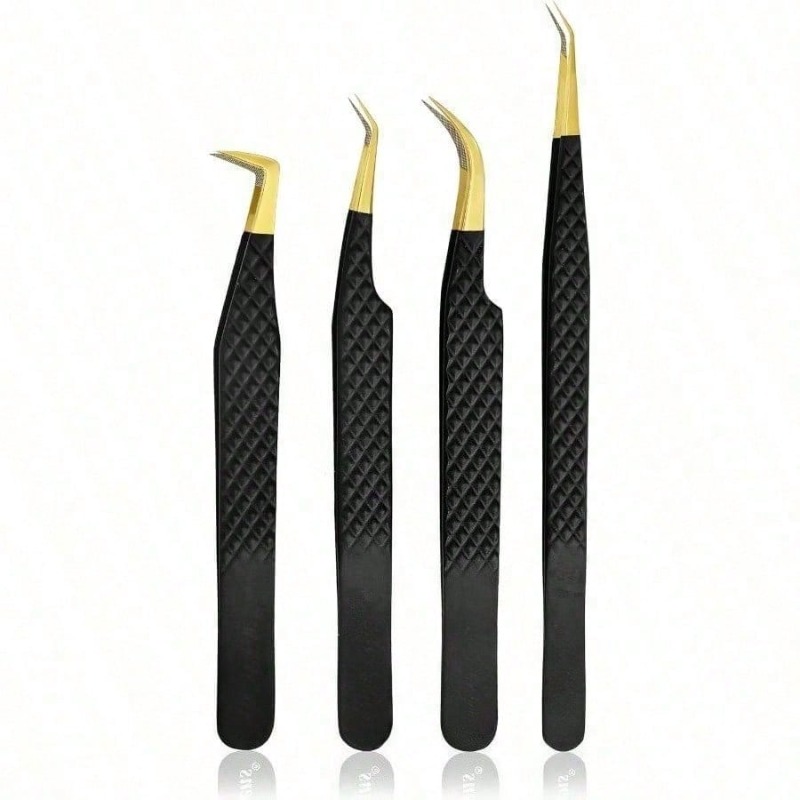4Pcs Black Stainless Steel Fib - Beauty Makeup Tips recension och pris