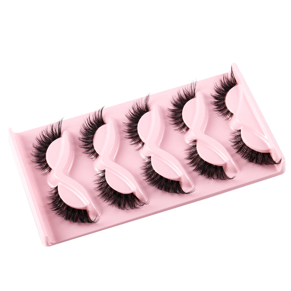 Cat Eye 5 Pairs 3D Natural Fal - Beauty Makeup Look recension och pris