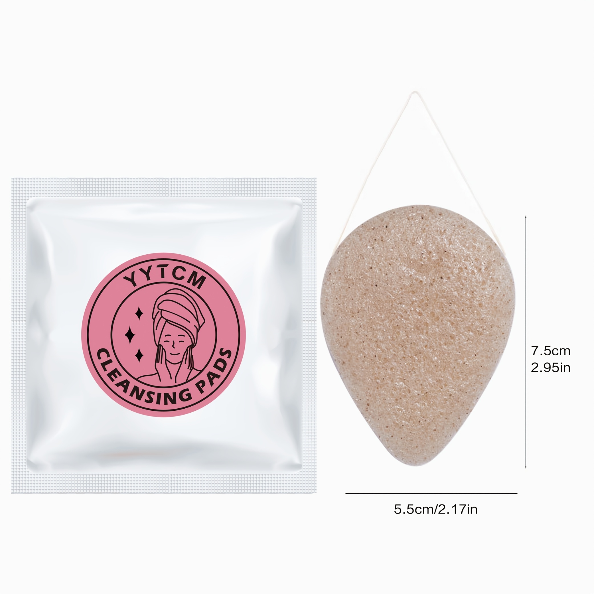 Walnut Seed Konjac Face Sponge - Kiss Beauty Makeup Remover recension och pris