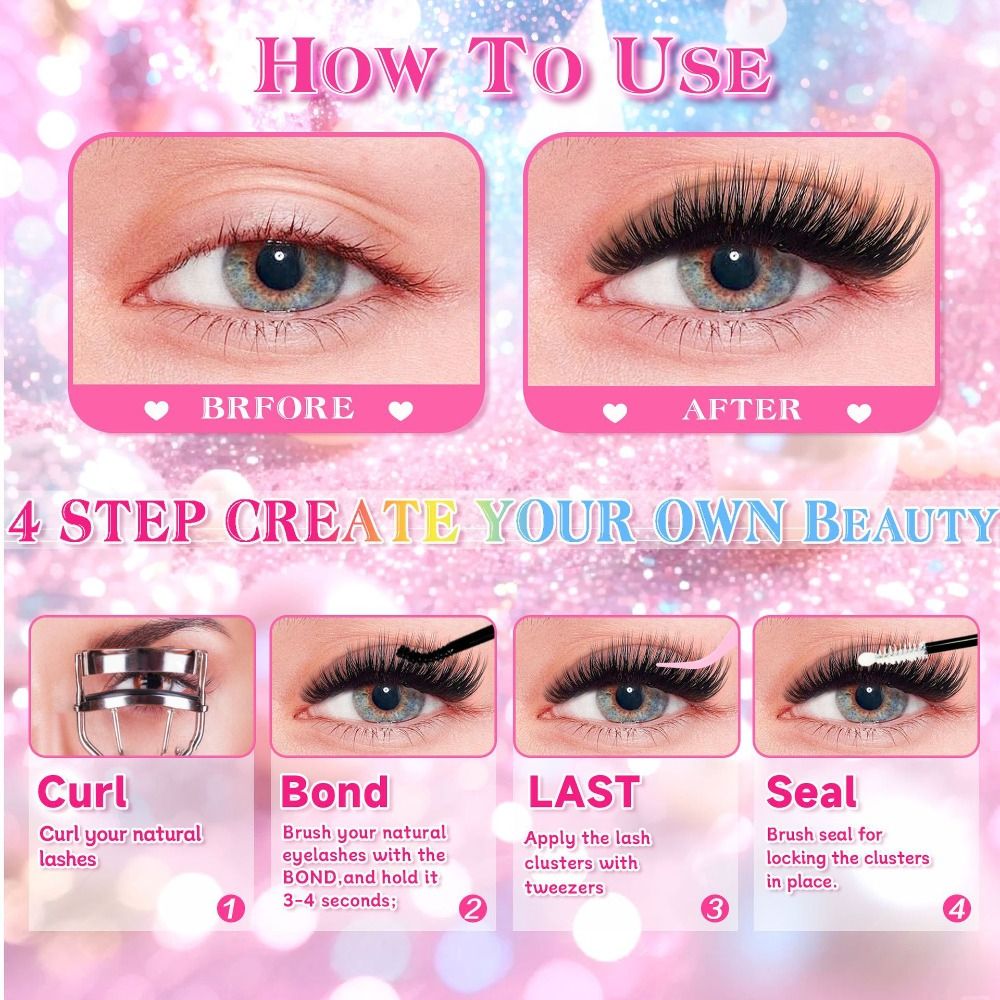 Natural Look False Eyelashes W - Eyelash Extension recension och pris
