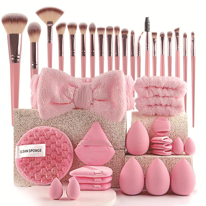 40 Pcs Beauty Makeup Tool Comb - Huda Beauty Makeup Brush Set recension och pris