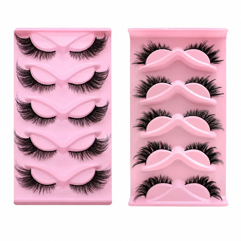 5 Pairs 2 Styles Wispy False E - Beauty Makeup Look recension och pris