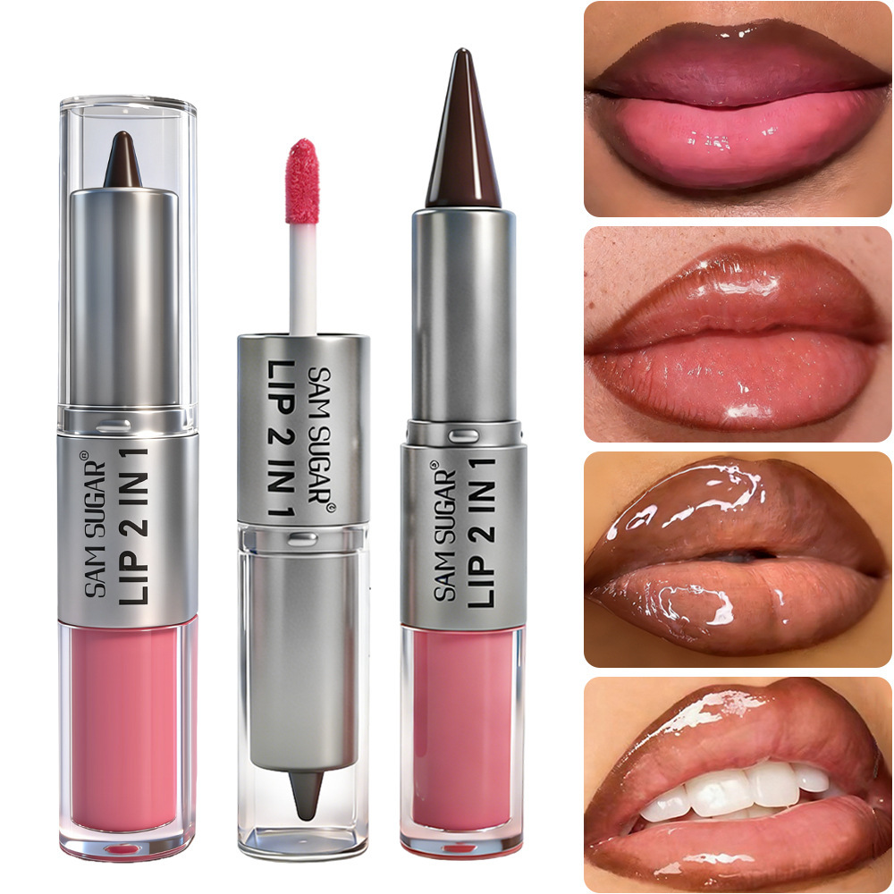 2 in 1 Lip Liner & Lip Gloss,  - Lip Gloss Plumping recension och pris