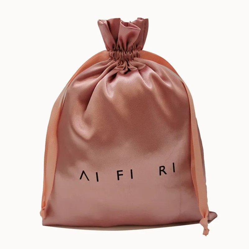 Custom Logo Satin Drawstring B - Beauty Flower Makeup recension och pris