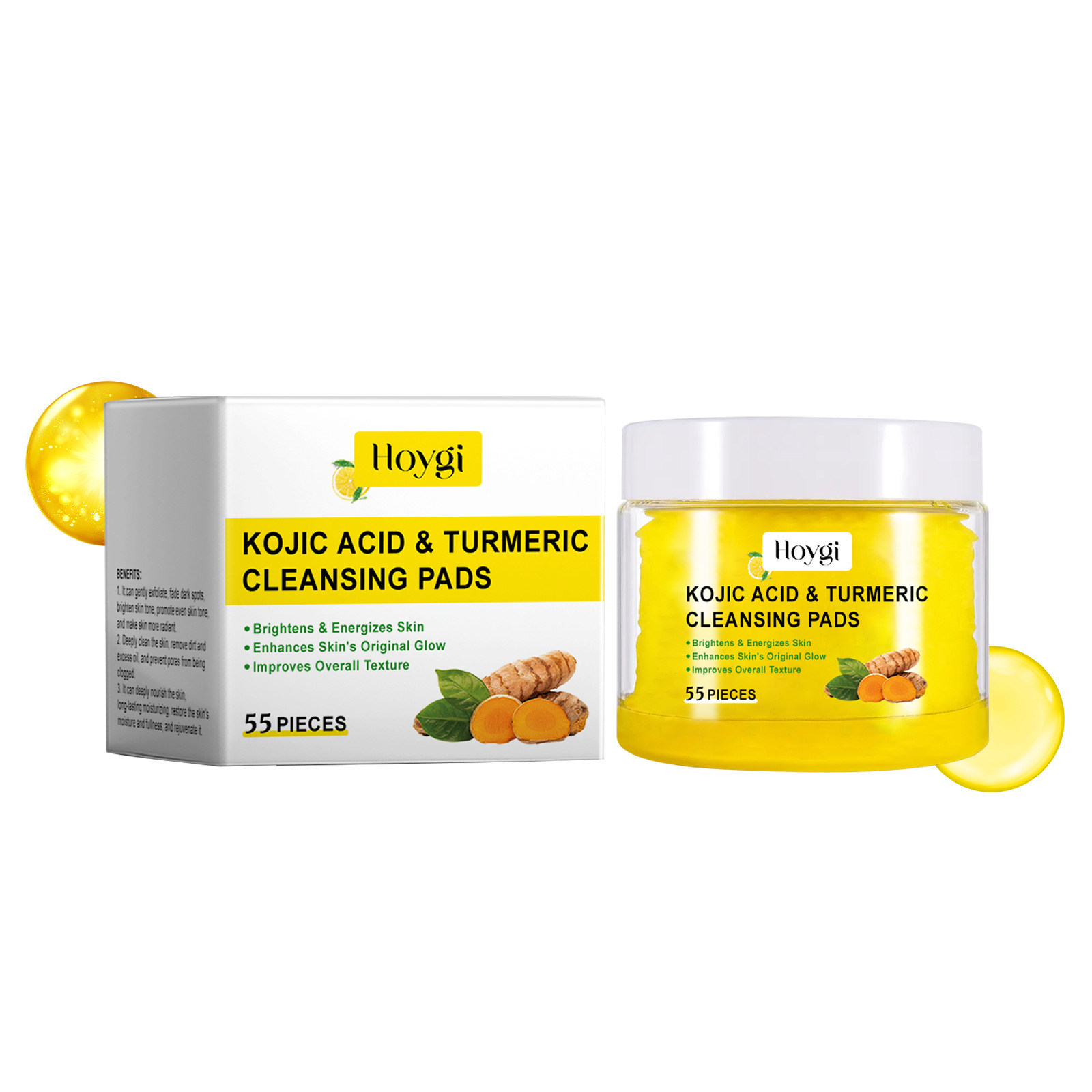 Turmeric Cleansing Pads Facial - Kiss Beauty Makeup Remover recension och pris